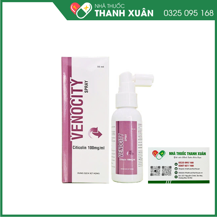 Venocity Spray hỗ trợ tình trạng suy giảm trí nhớ, phòng ngừa biến chứng phẫu thuật thần kinh